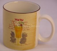 Sakura Paul Brent Tiki Tiki MAI TAI Coffee Mug NEW